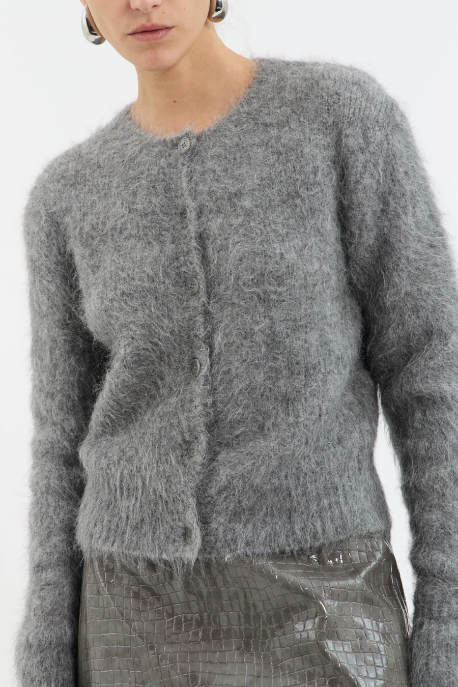 Oakley Cardigan Grey Marle - Image 3