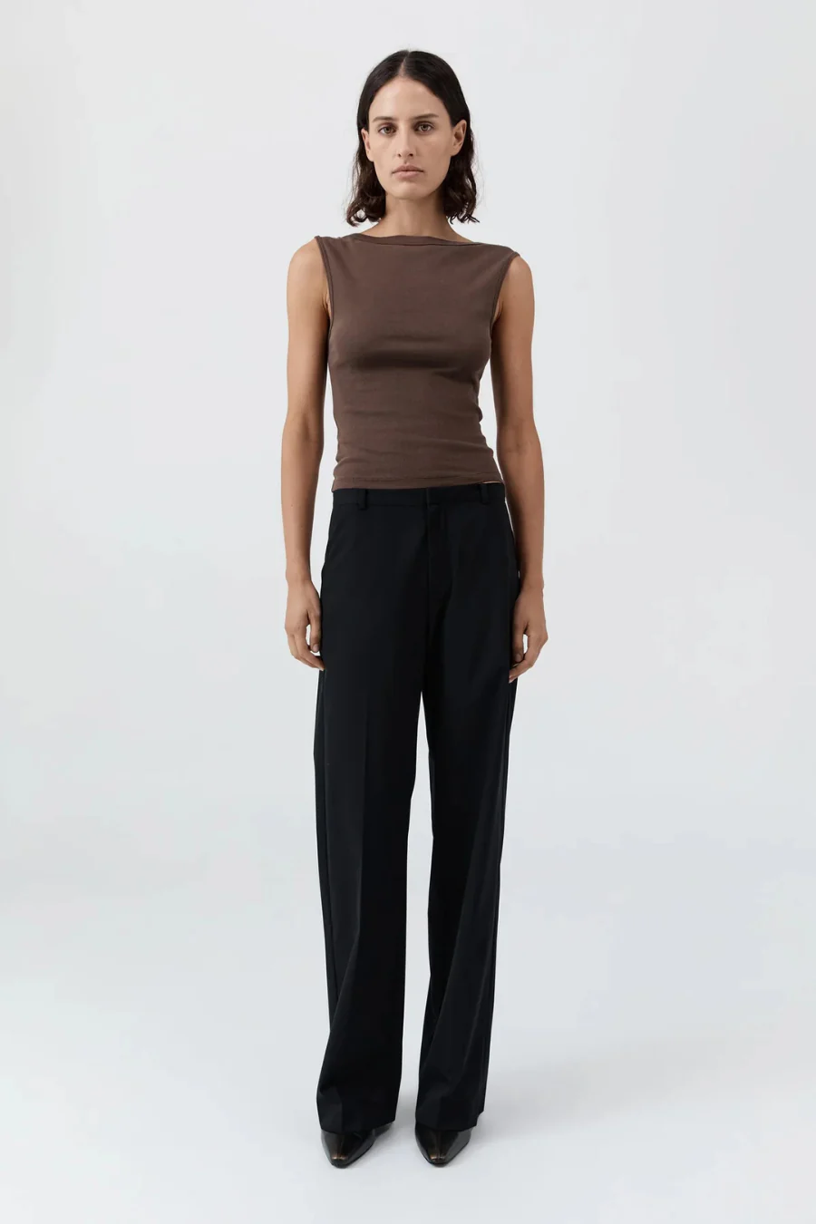 Organic Cotton Ballerina Top Fudge