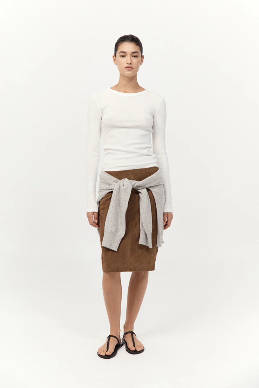 Organic Cotton Long Sleeve Top White