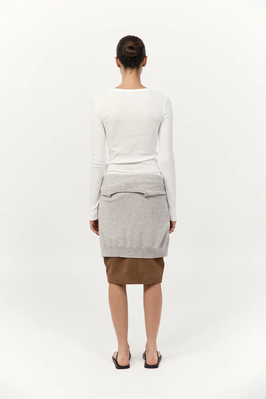 Organic Cotton Long Sleeve Top White - Image 4
