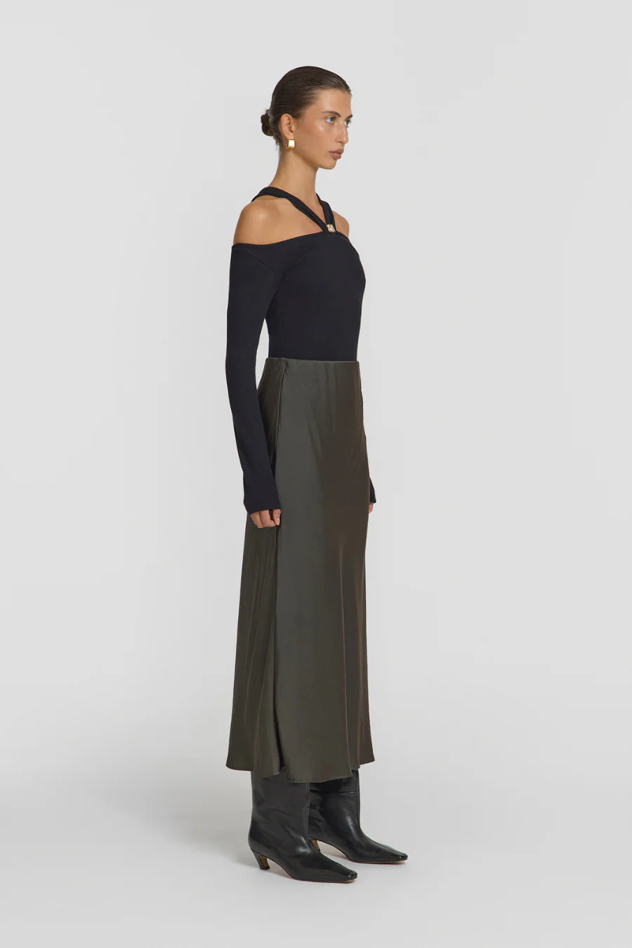 Othello Skirt Antique Olive - Image 3