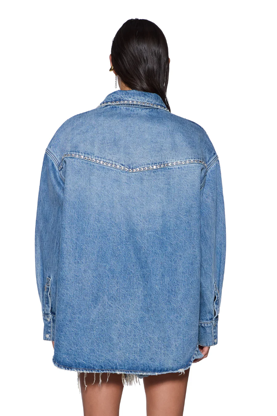 Oversized Denim Shirt Maverick Krystal - Image 2