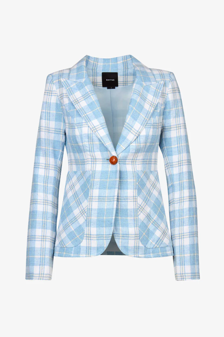 Patch Pocket Duchess Blazer Sky Plaid - Image 3