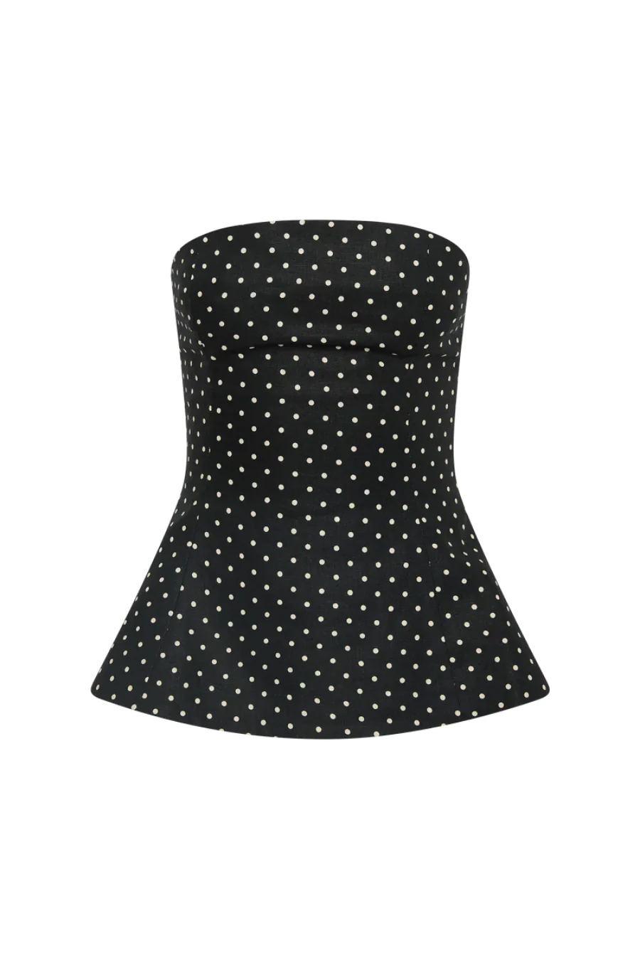Petro Top Lola Polka Dot Black Cream - Image 5