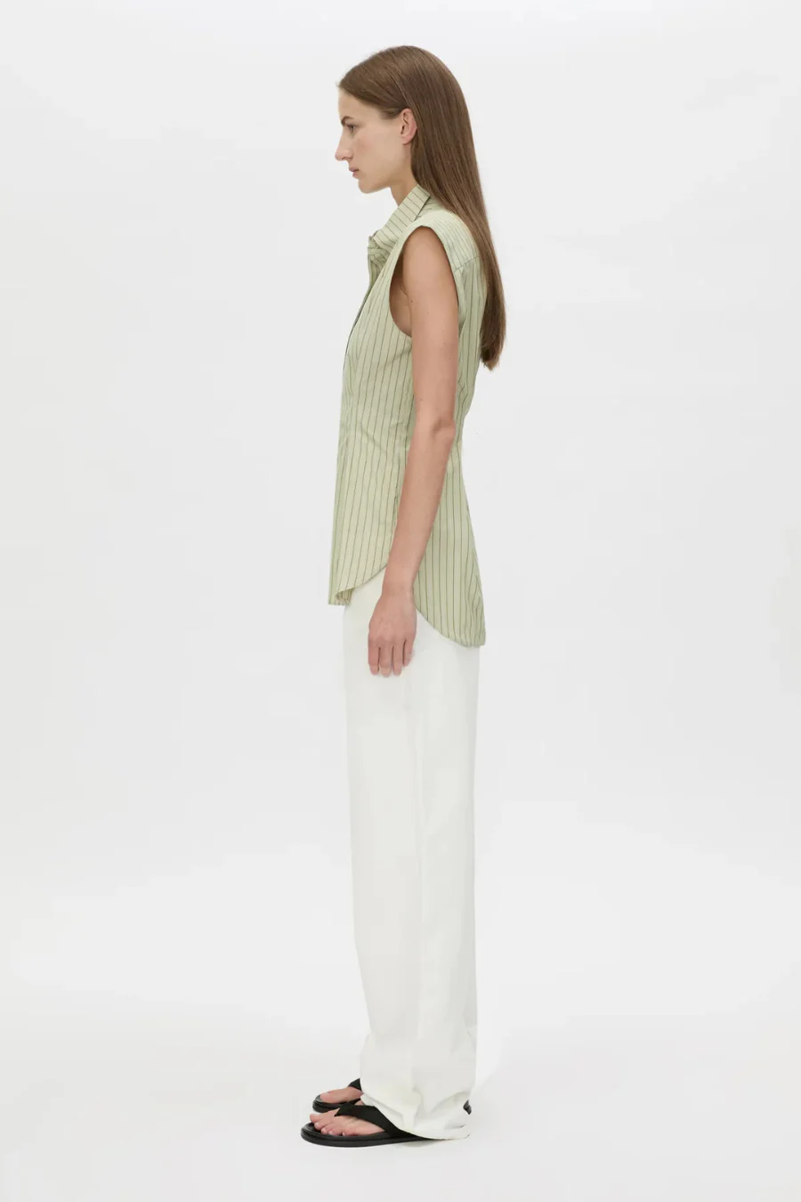 Pico Shirt Multi Olive Stripe - Image 2