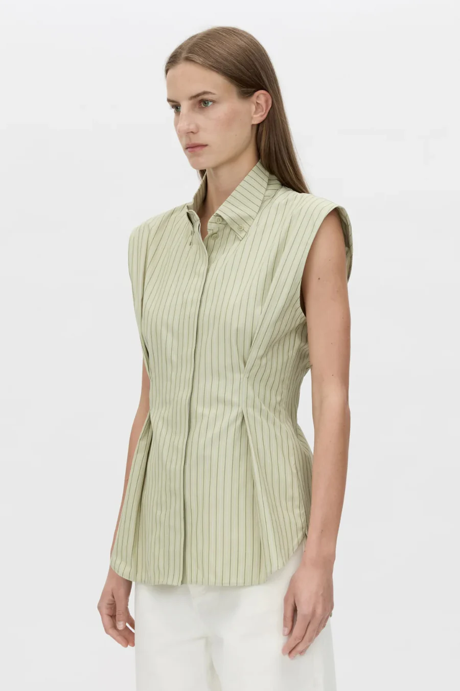Pico Shirt Multi Olive Stripe - Image 3