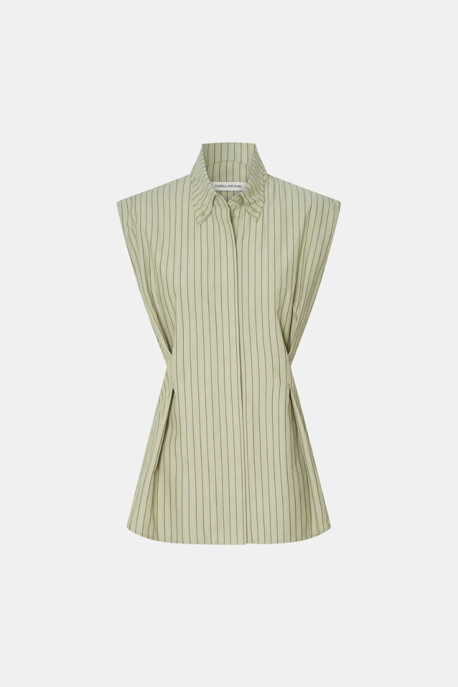 Pico Shirt Multi Olive Stripe - Image 4