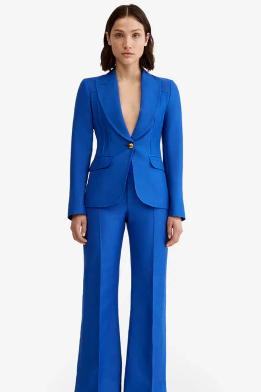 Pintuck Blazer Nautical Blue - Image 3