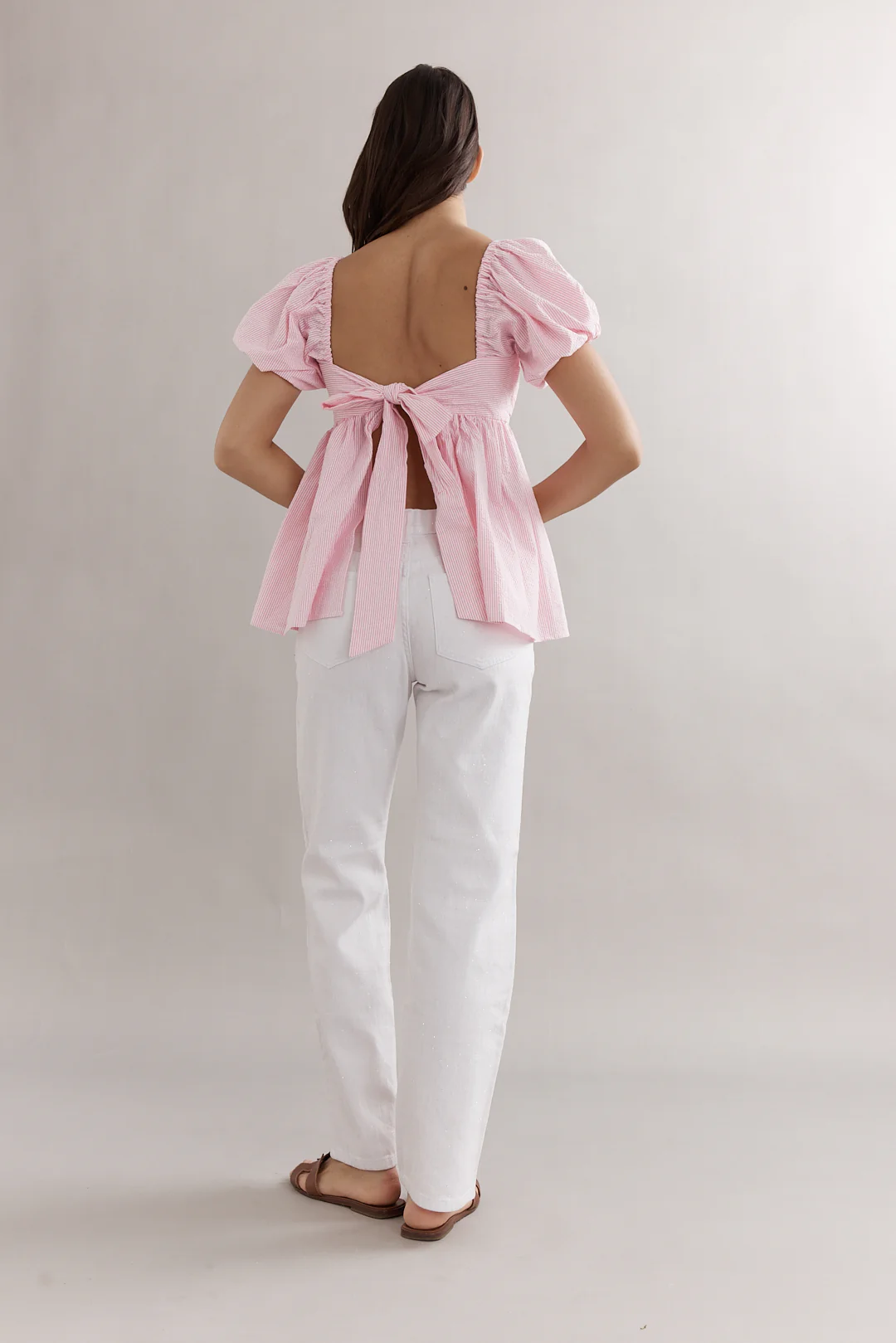 Piper Bodice Pink Seersucker - Image 2
