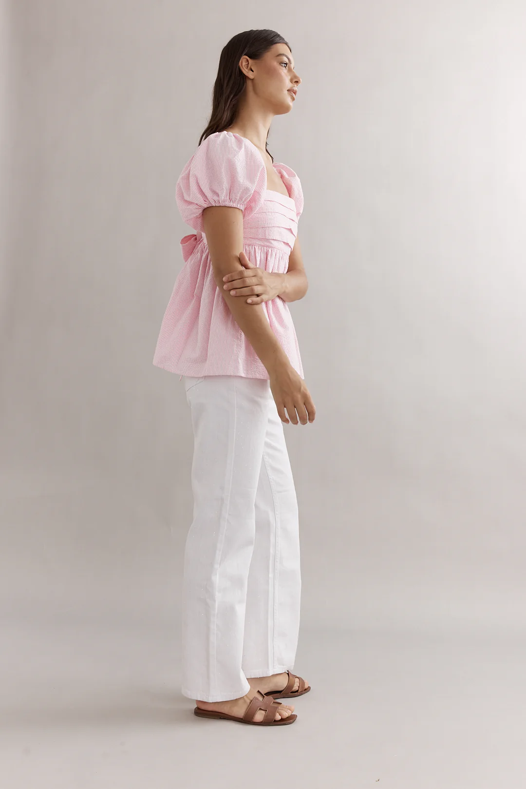 Piper Bodice Pink Seersucker - Image 3