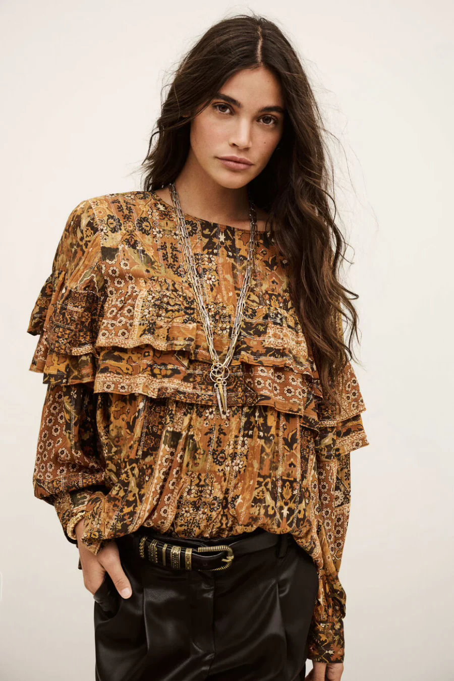 Pixie Blouse Ocre - Image 3