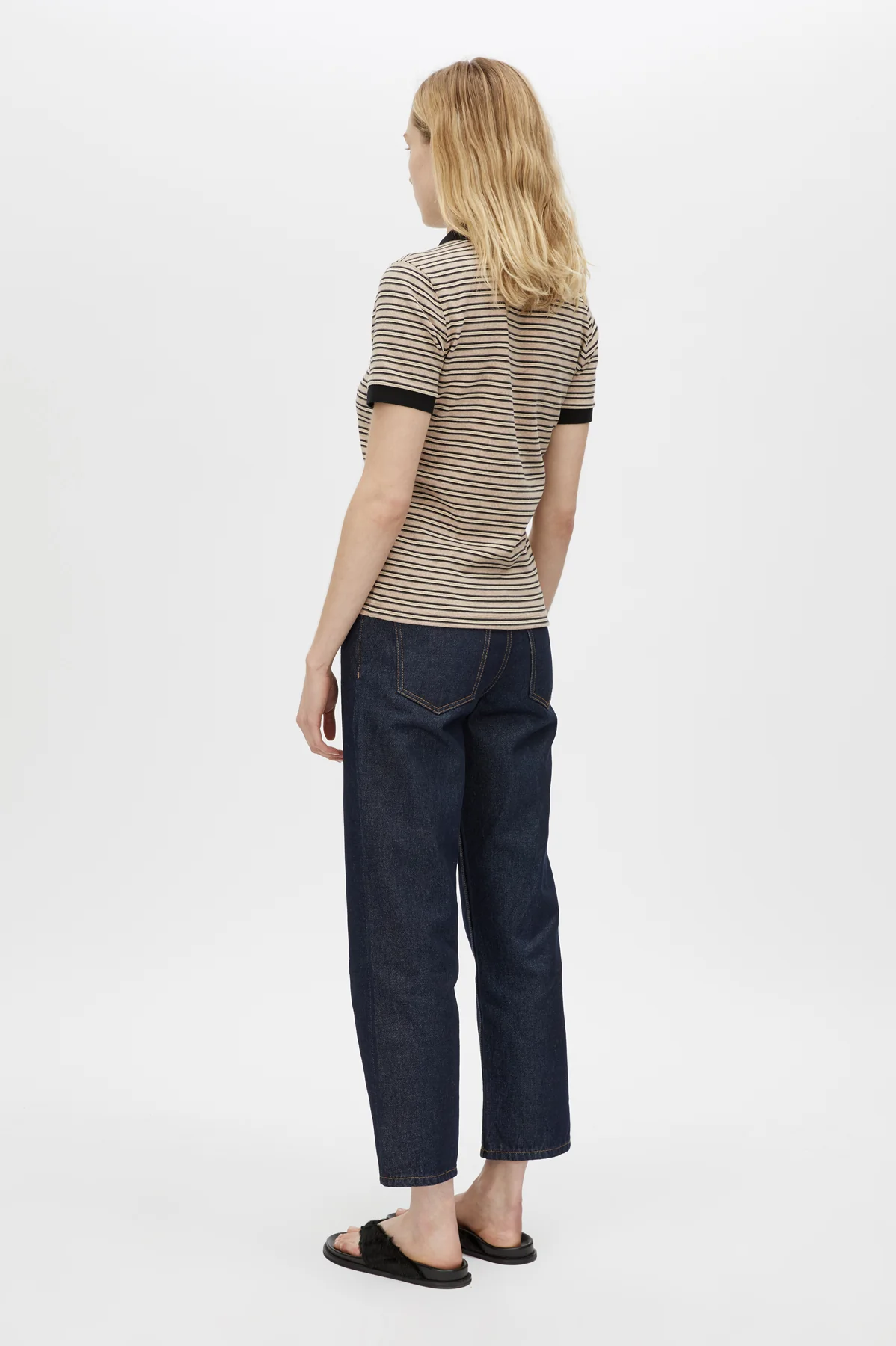 Platinum Short Sleeve Shirt Oat Stripe - Image 3