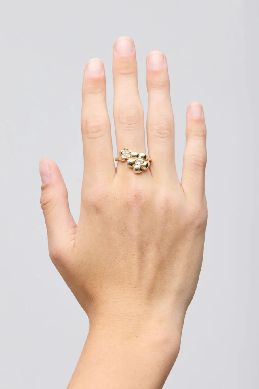 Posie Ring Sterling Silver Pink Sapphire/African Garnet - Image 2