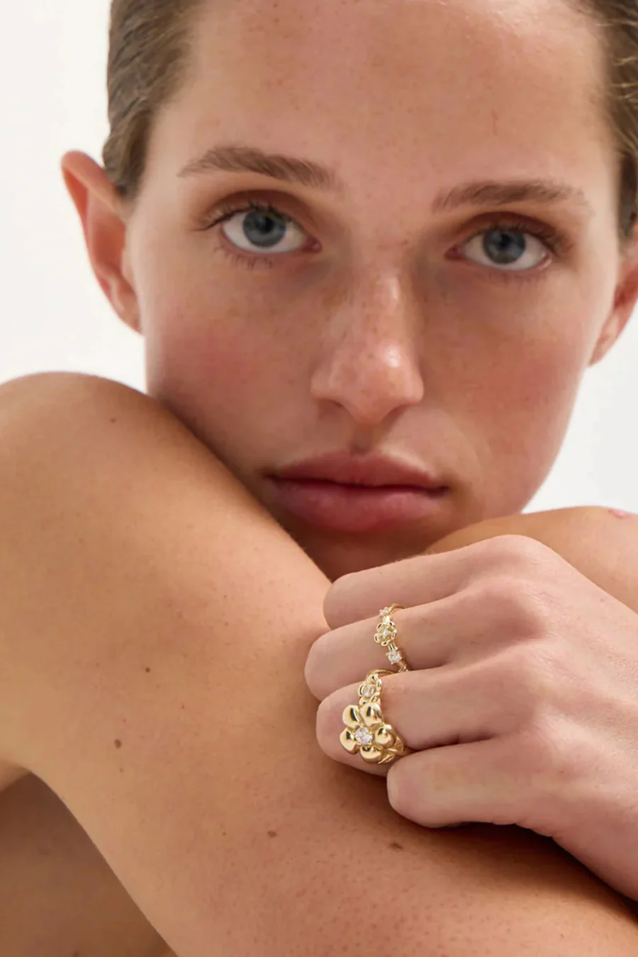 Posie Ring Sterling Silver Pink Sapphire/African Garnet - Image 3