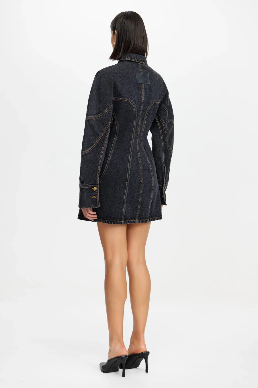 Poulton Mini Dress Black - Image 2