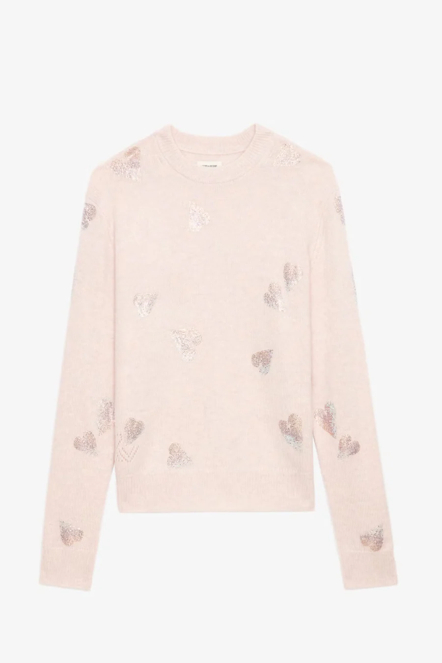 Pravis Cashmere Diamante Sweater Pearly - Image 4