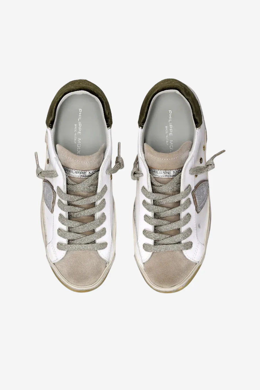 PRSX Low Woman Veau Velour Blanc Militaire - Image 3