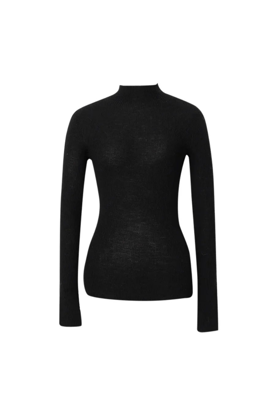 Pure Wool Base Layer Sweater Black