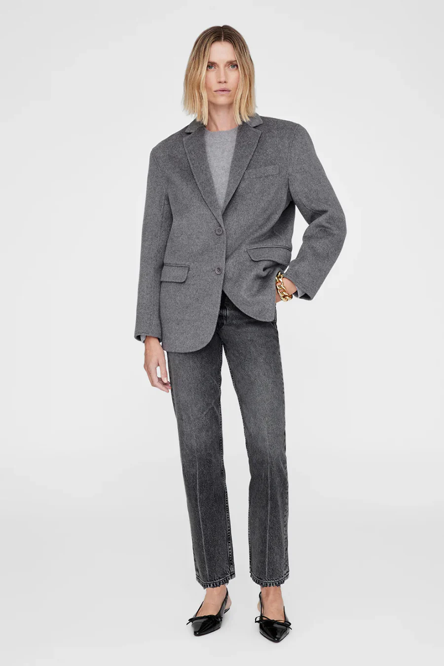 Quinn Blazer Heather Grey - Image 3