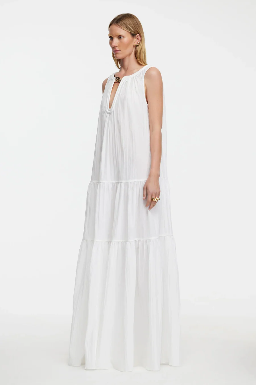 Radmoor Maxi Dress Ivory - Image 2