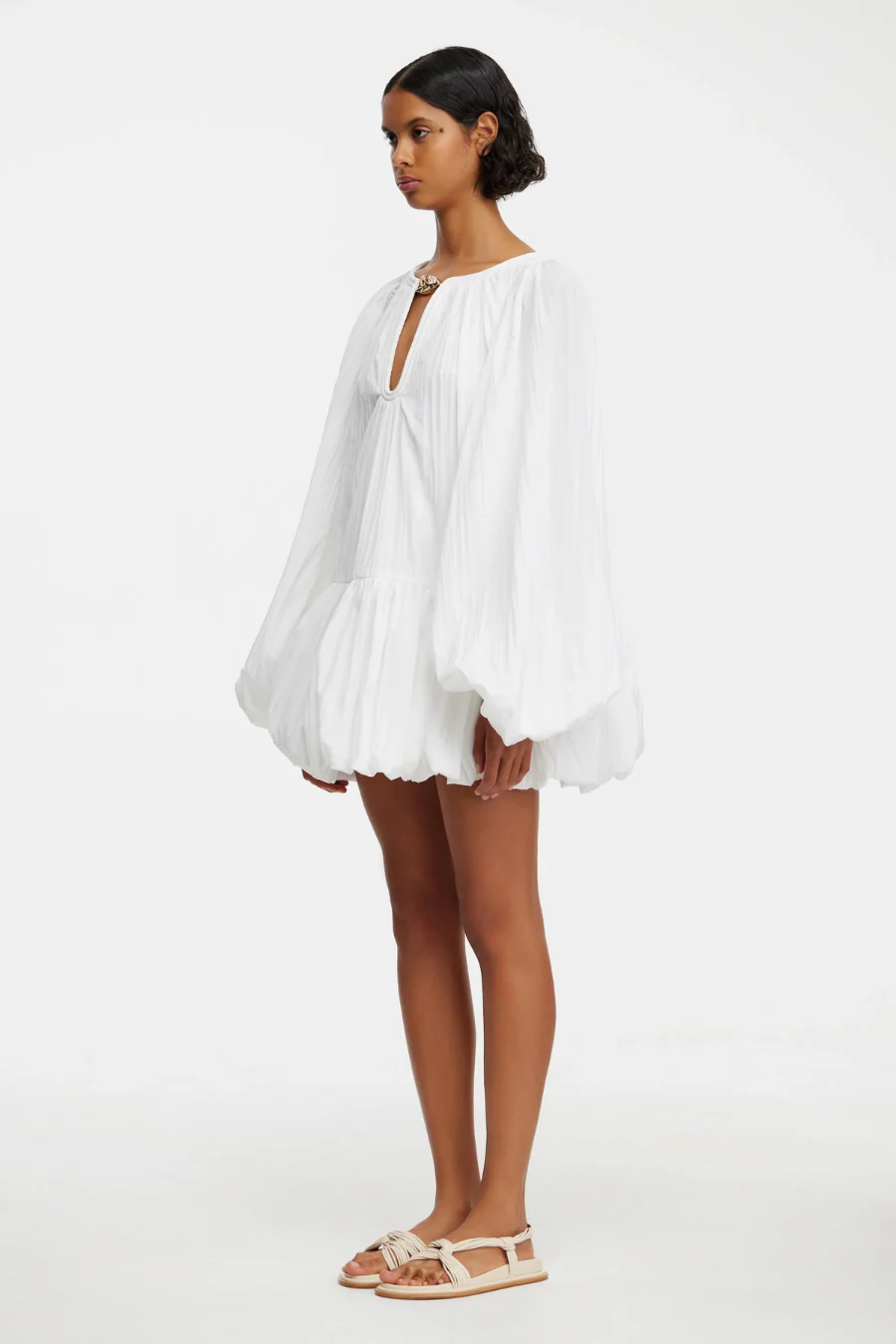 Radmoor Mini Dress Ivory - Image 2