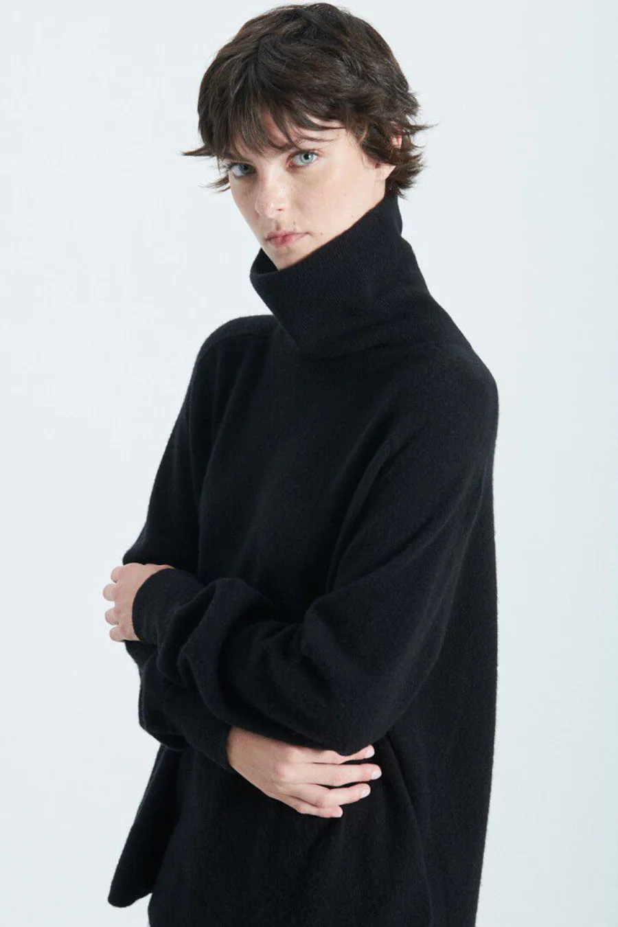 Raxow Roll Neck Jumper Black - Image 3