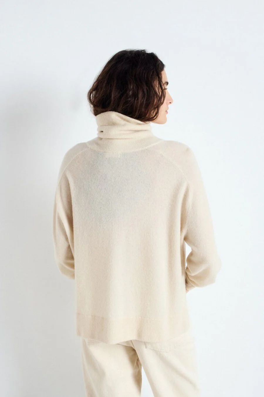 Raxow Roll Neck Jumper Natural - Image 2