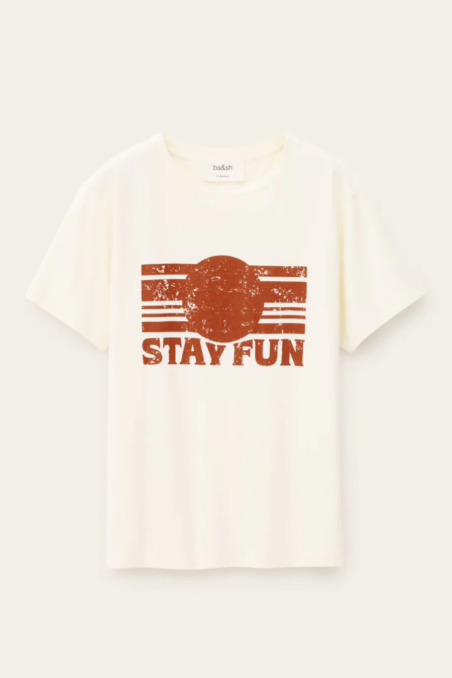 Reese T-shirt Ecru - Image 4