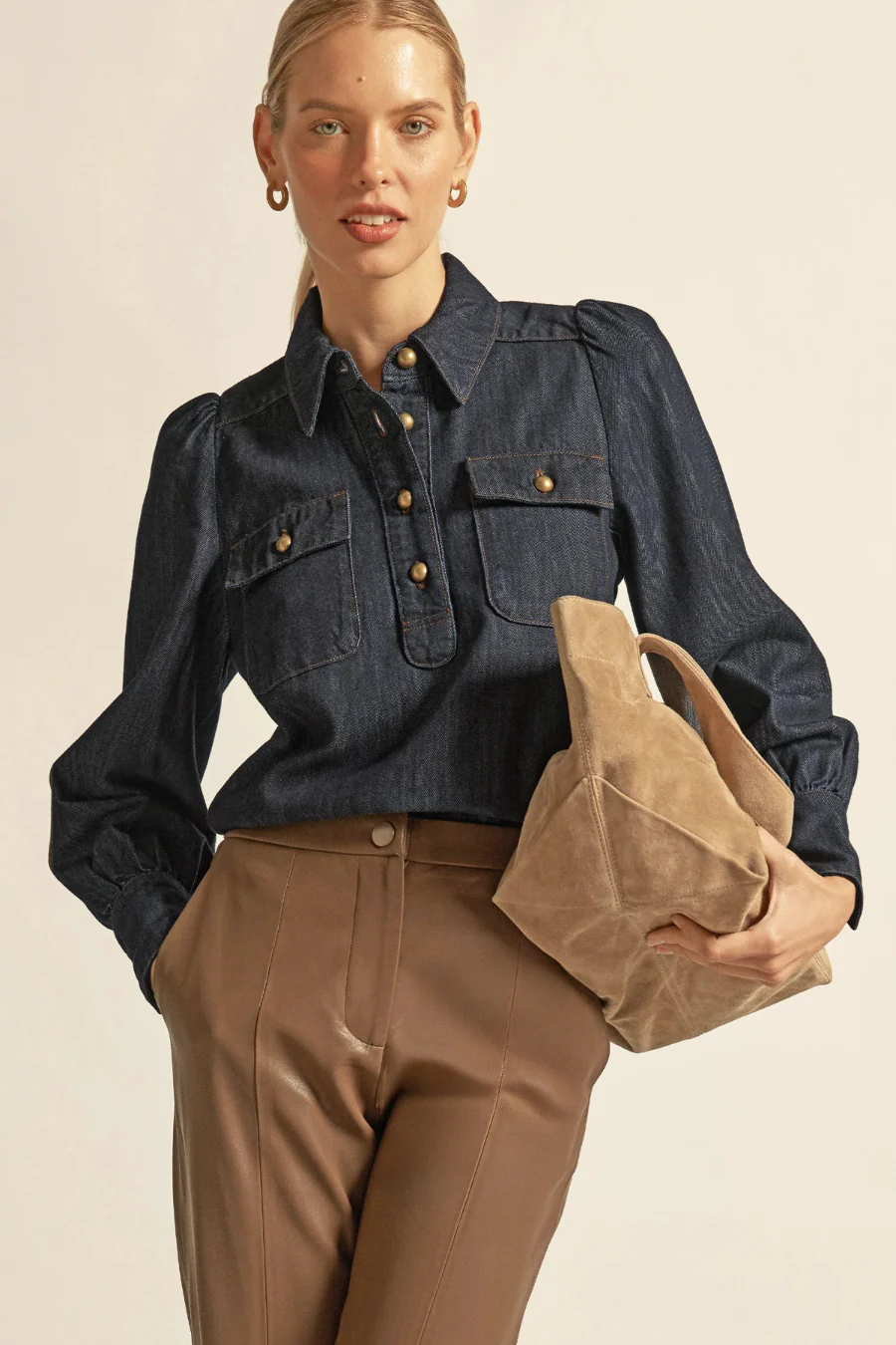 Resonate Top Dark Denim