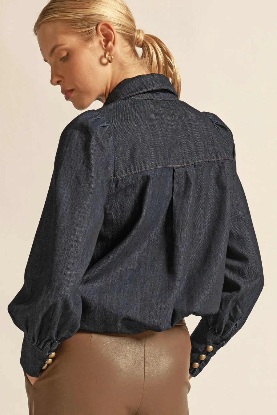 Resonate Top Dark Denim - Image 3