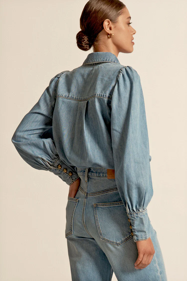 Resonate Top Light Washed Denim - Image 3