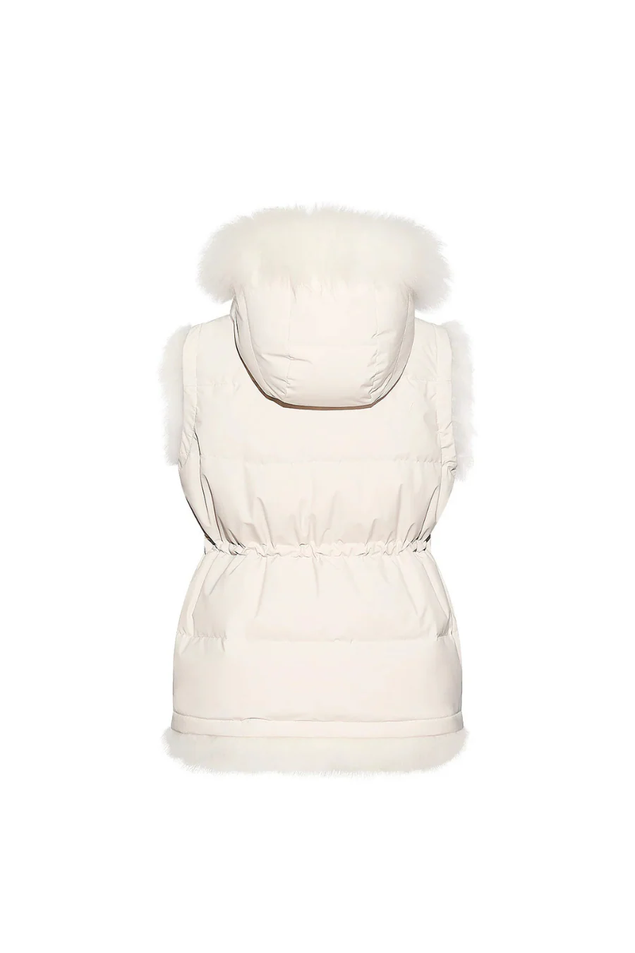 Reversible Long-Haired Lambskin Gilet Blanc - Image 6