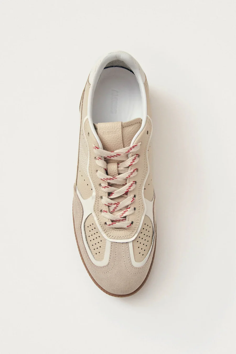 Rife Grain Cream Leather Sneaker - Image 3