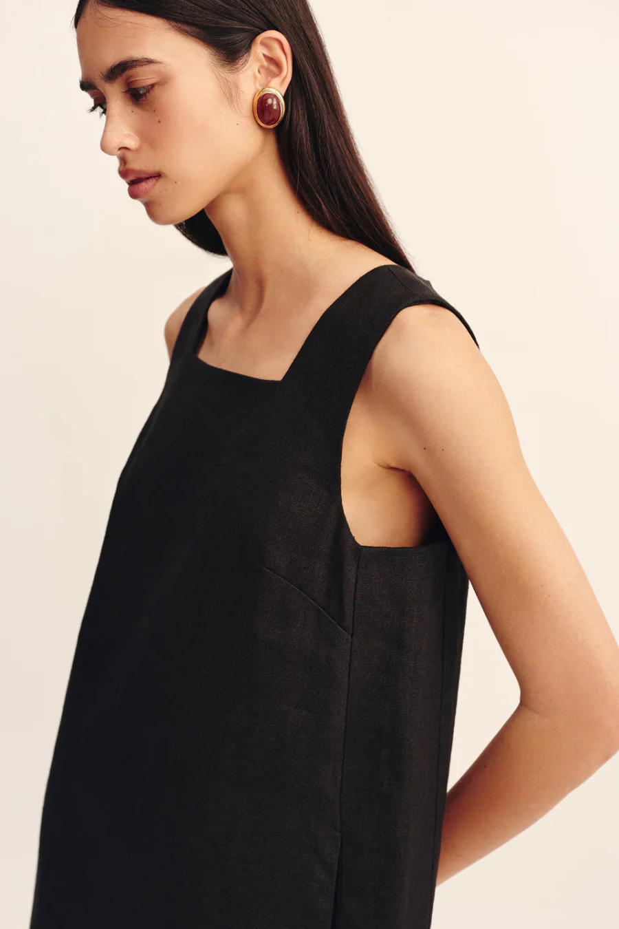 Rio Shift Dress Black - Image 4