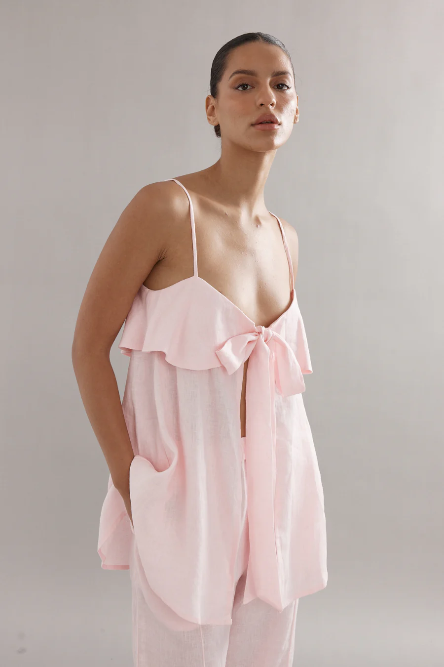 Rio Top Pink Linen