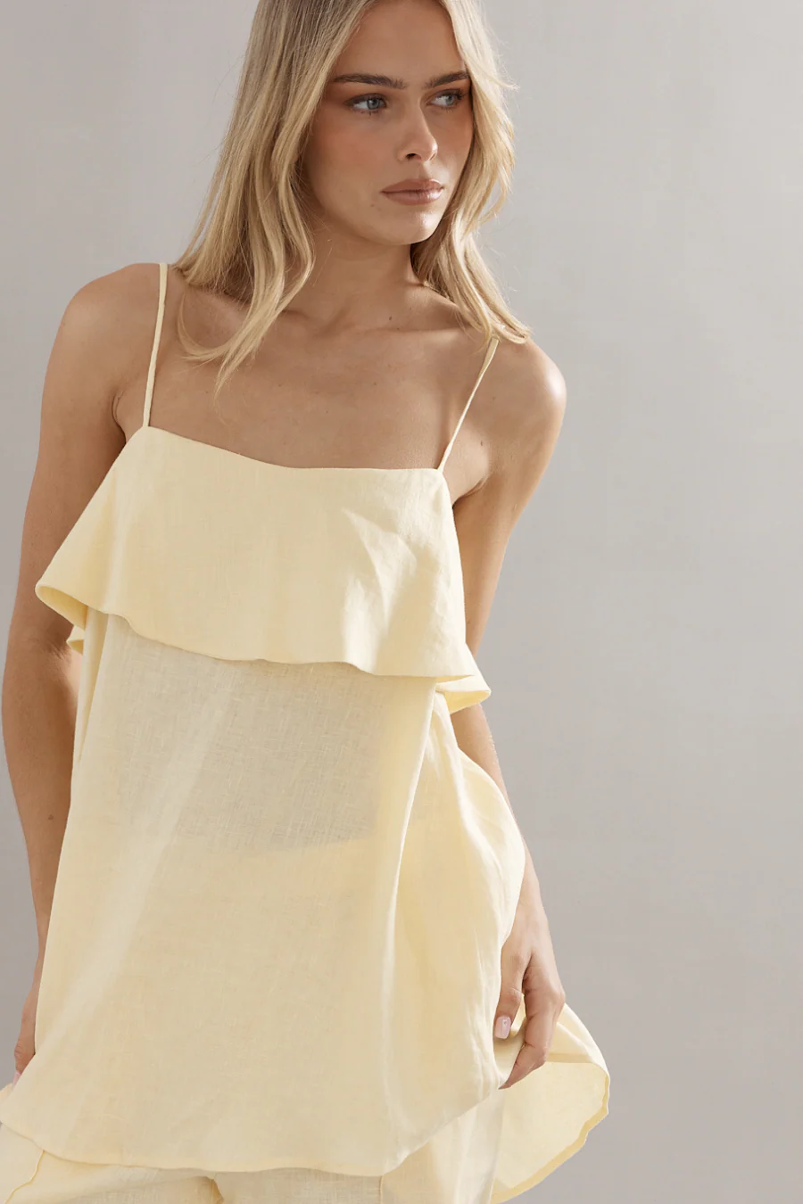 Rio Top Yellow Linen - Image 2