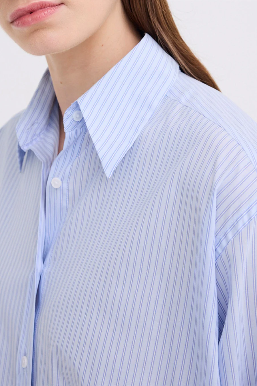 Robyn Shirt Blue Twin Stripe - Image 4