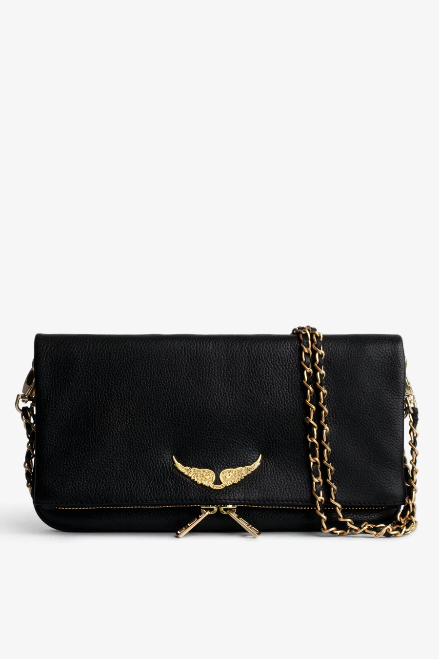 Rock Nano Clutch Noir Gold