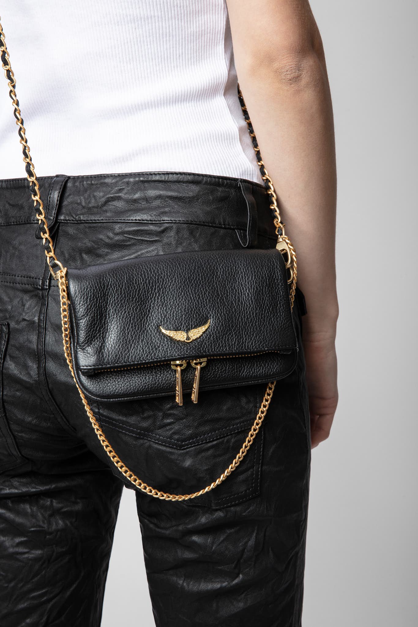 Rock Nano Clutch Noir Gold - Image 6
