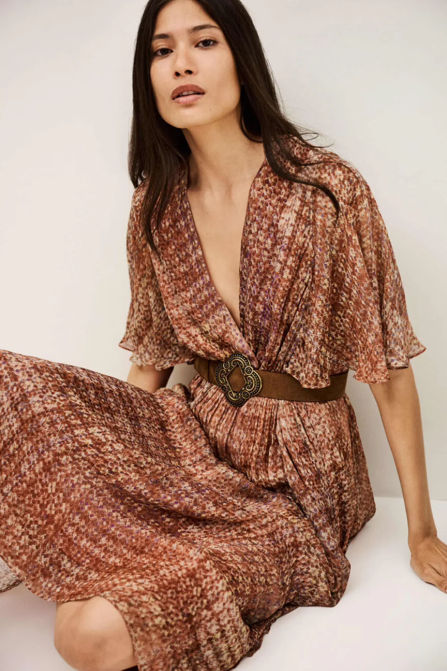 Romance Midi Length Dress Rose - Image 3