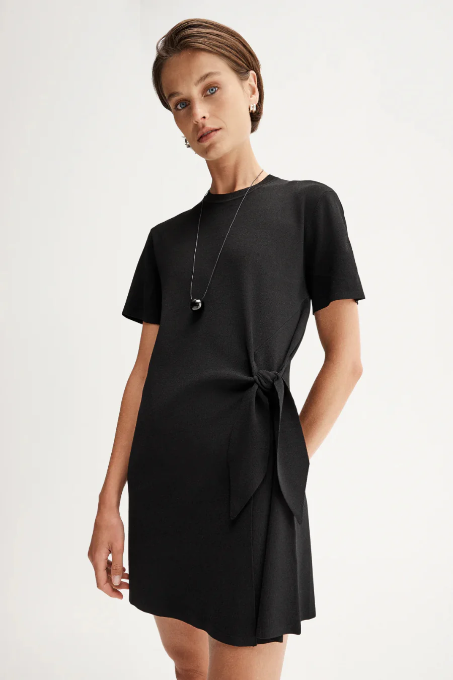 Romeo Mini Dress Black - Image 3