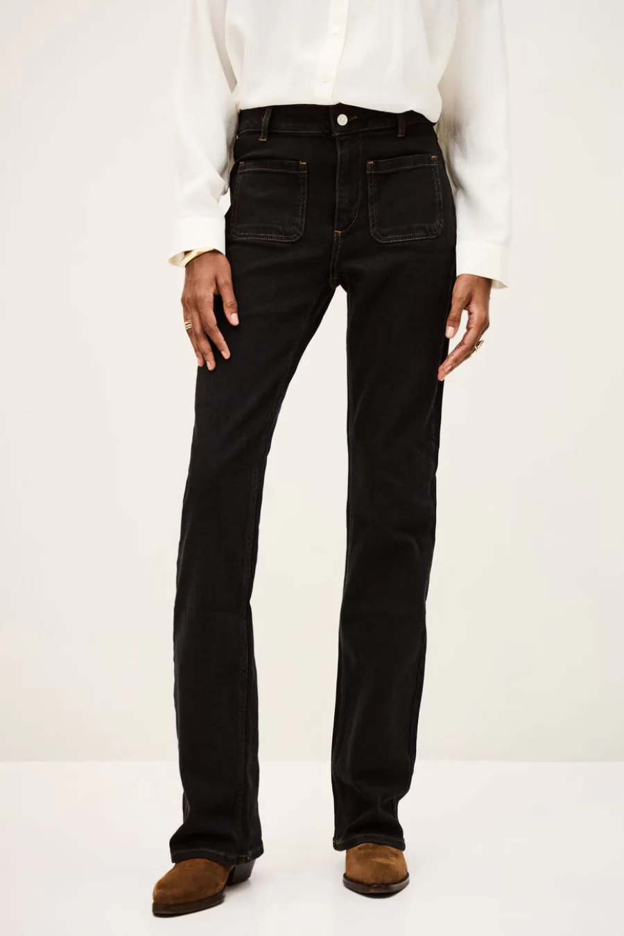 Ross Flared Jeans Black - Image 4