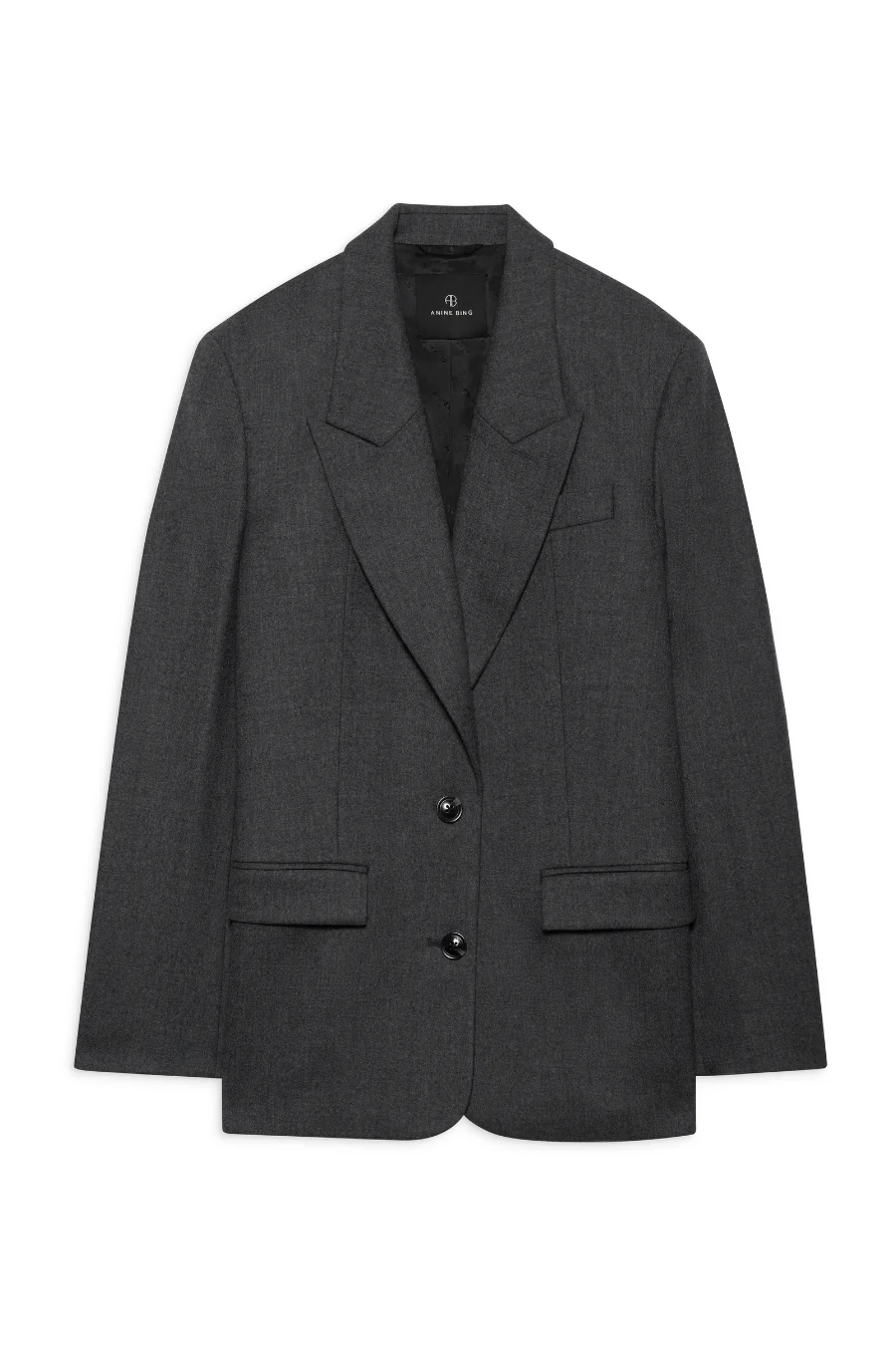 Ross Single Breasted Blazer Dark Heather Grey - Image 3