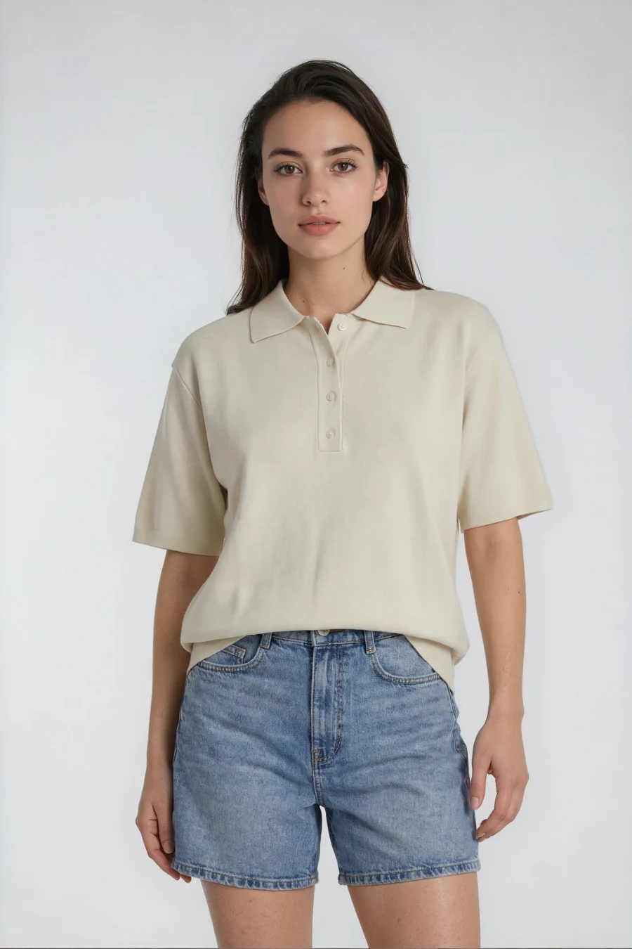 Rossy Knit Polo Birch