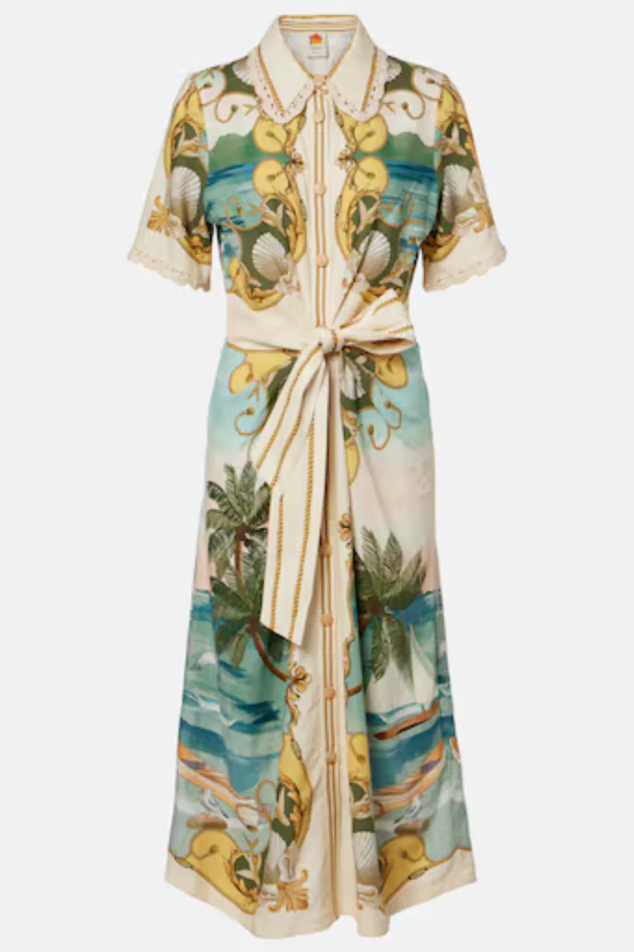 Royal Sea Midi Dress Multicolour - Image 3