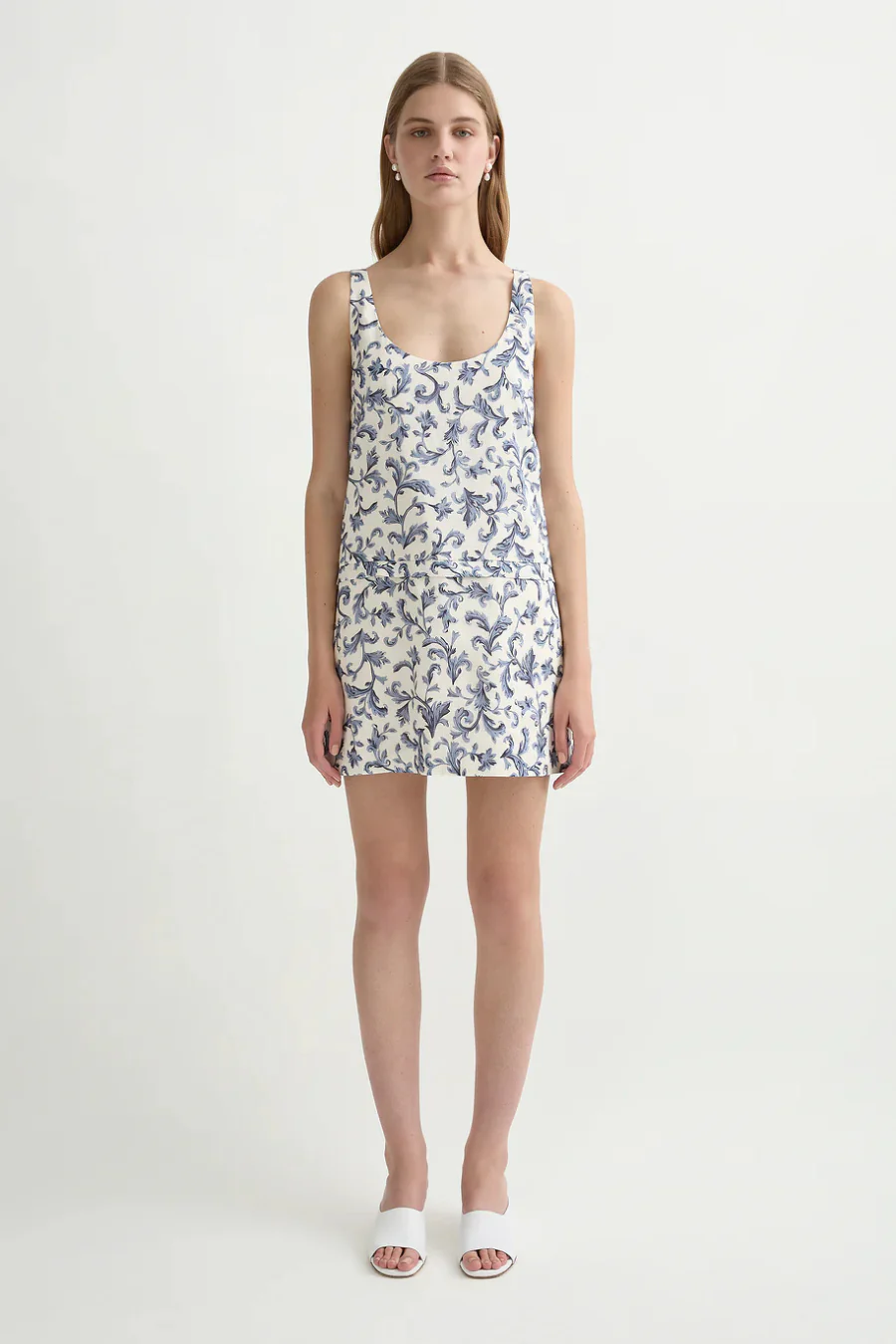 Rue Shift Mini Dress Blue Baroque