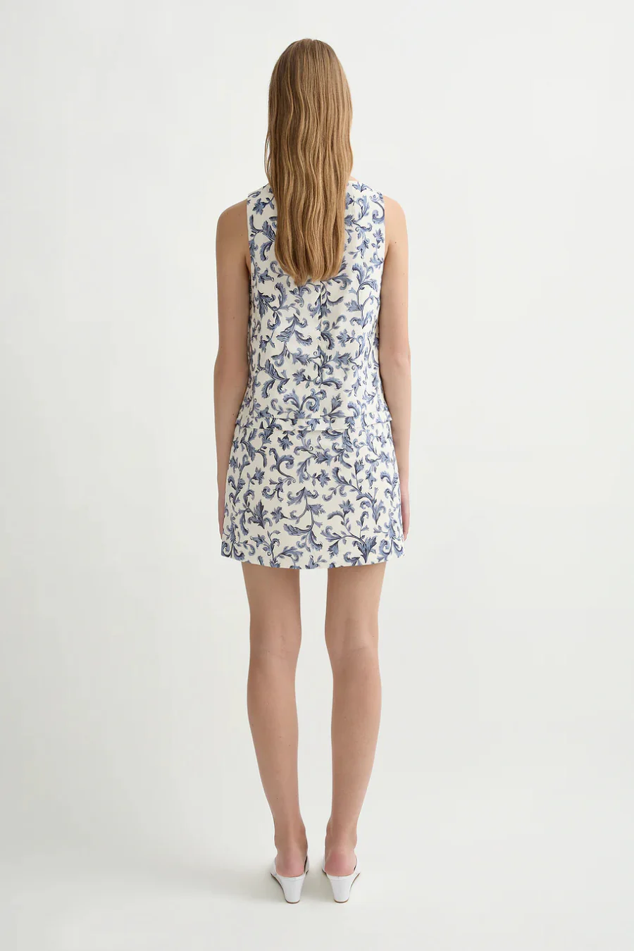 Rue Shift Mini Dress Blue Baroque - Image 2