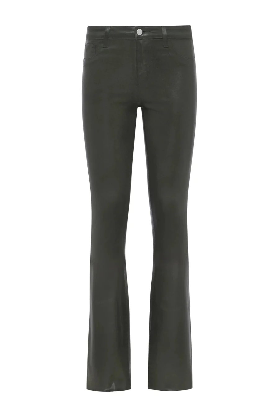 Ruth Coated Straight Leg Jean Deep Olive - Image 4