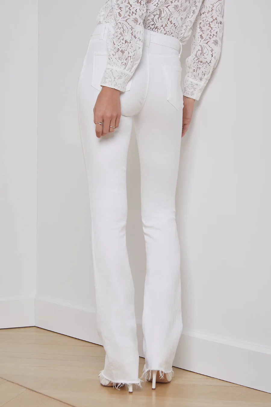 Ruth Straight Leg Jean Blanc - Image 3