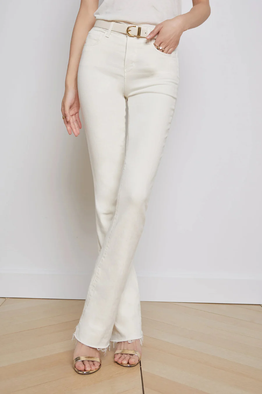 Ruth Straight Leg Jean Vintage White - Image 3